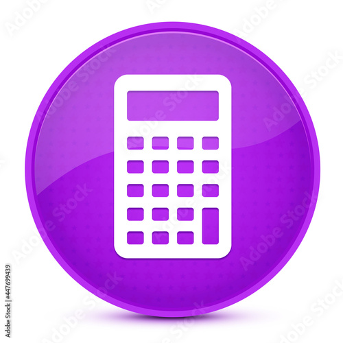 Calculator aesthetic glossy purple round button abstract © Realdesigner24