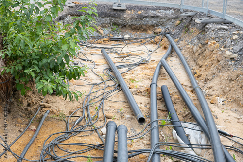new sewer pipes to replace old ones, Europe