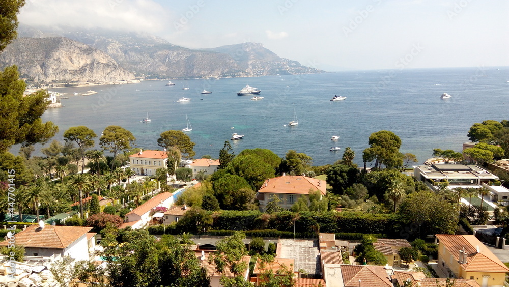 panoramic view of the bay from Saint Jean Cap Ferrat