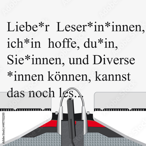 Schreibmaschine Genderquatsch