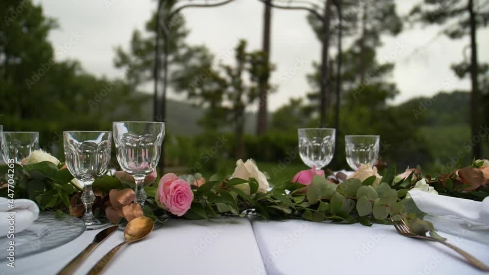 Table de réception mariage