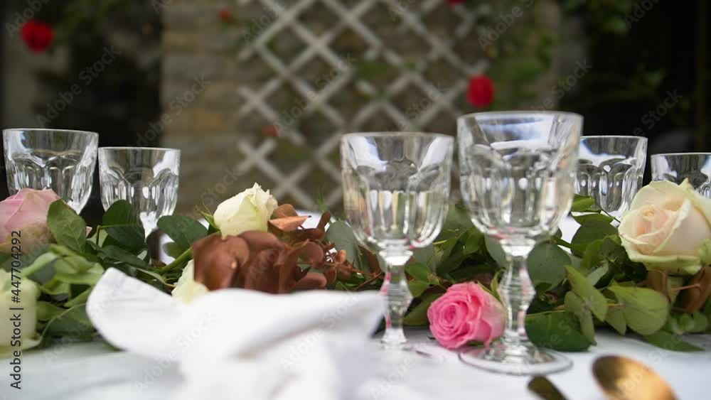 Table de réception mariage