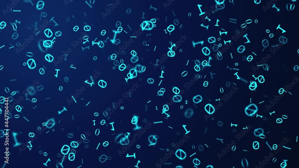 4K blue Flying through Text digital binary loop animation Background. Data polygon spectrum, digital big data concept, presentation. Digital fly Data binary code network. matrix Technology. 4K blue Flying through Text digital binary loop animation Background. Data polygon spectrum, digital big data concept, presentation. Digital fly Data binary code network. matrix Technology.