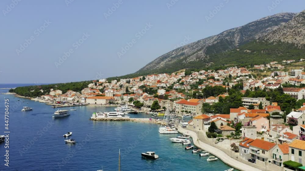 Aerial photo of Bol town on Brač island, Croatia Aerial photo of Bol town on Brač island, Croatia