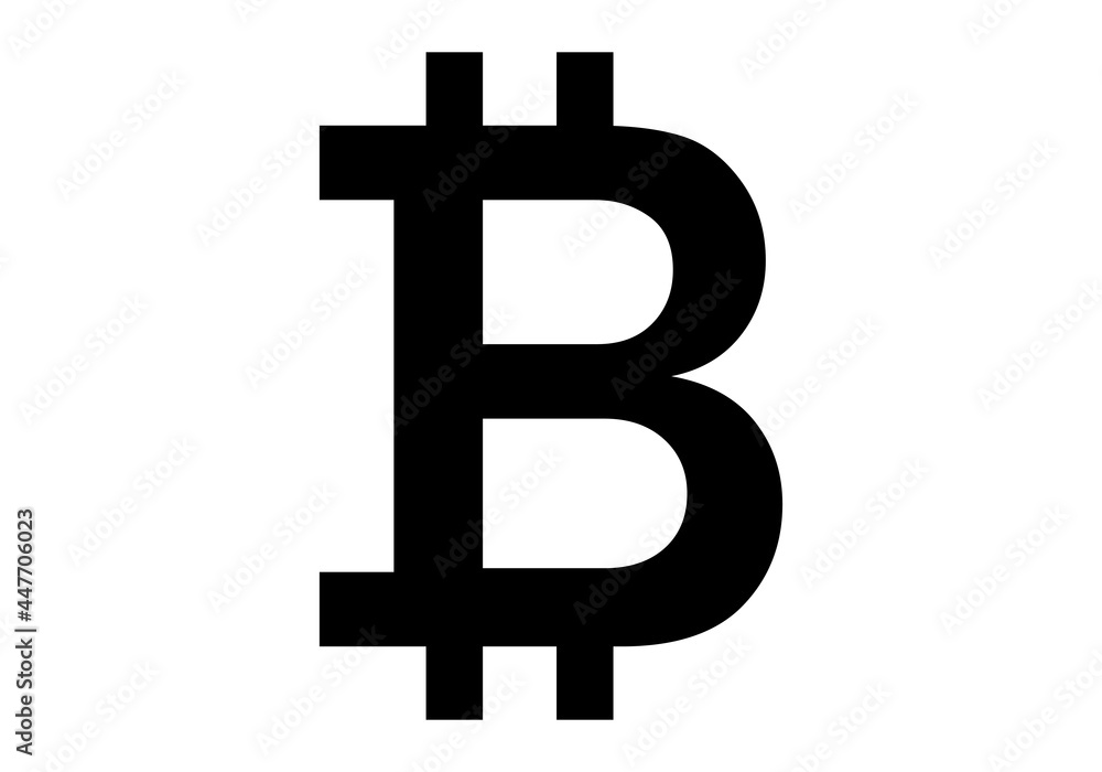 Icono negro de símbolo del bitcoin. Icono negro de símbolo del bitcoin.