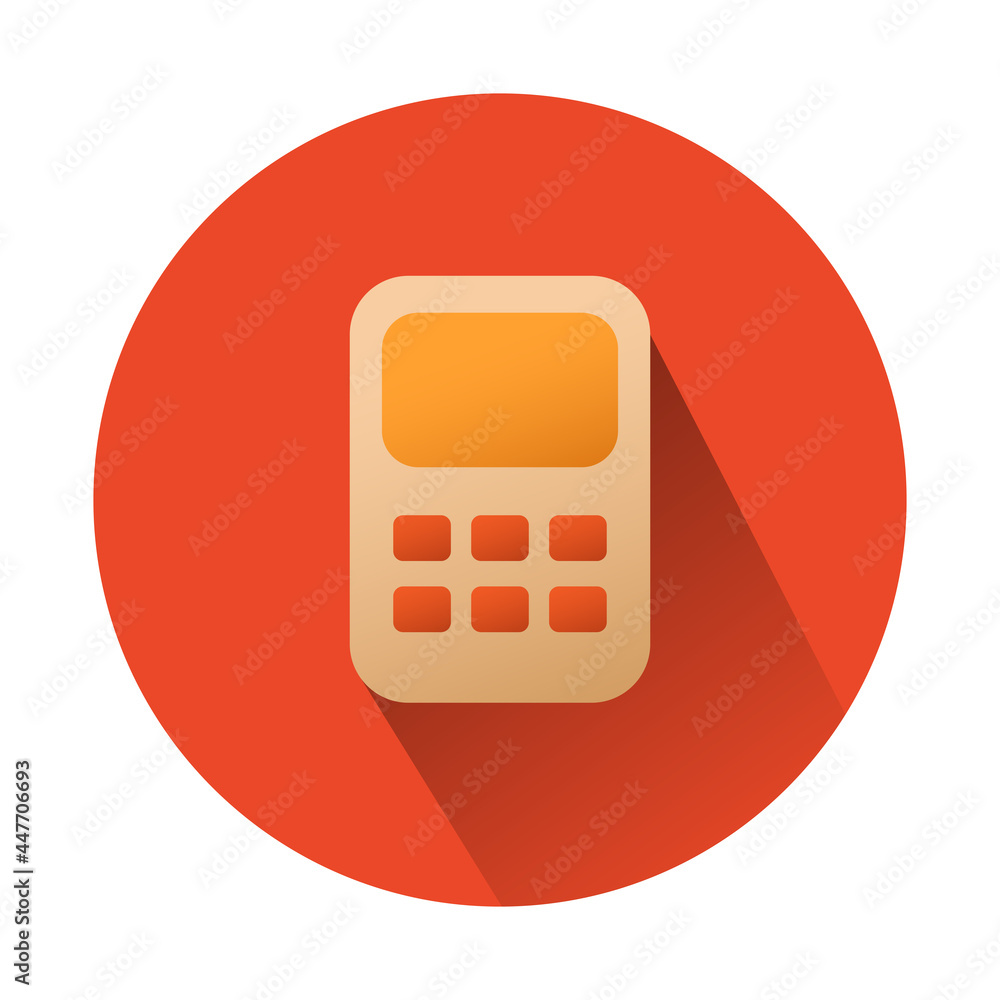 Calculator icon. Vector sticker with a picture of a calculator. For use in the design of user interfaces, websites, banners, etc. Vector illustration isolated on white background. Calculator icon. Vector sticker with a picture of a calculator. For use in the design of user interfaces, websites, banners, etc. Vector illustration isolated on white background.