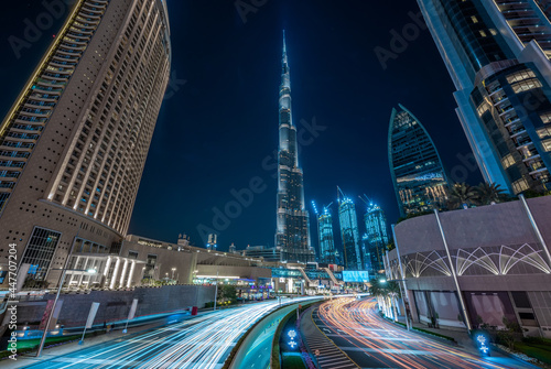 Photography View of buildings, streets, beautiful in various angles in Du Bai