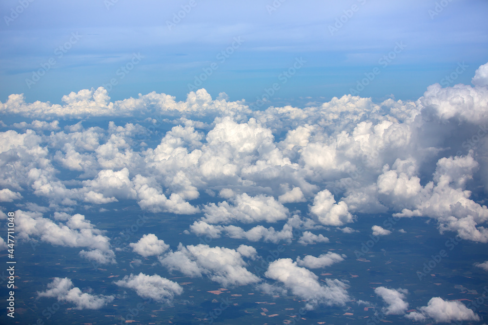 Clouds taken from the angle of the plane Clouds taken from the angle of the plane