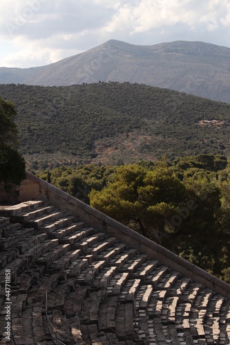 Ancient theater of epidaure un Greece  photo