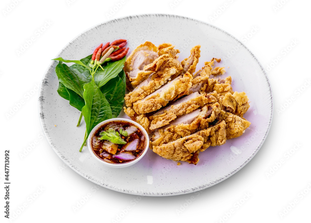 Fried pork with fish sauce