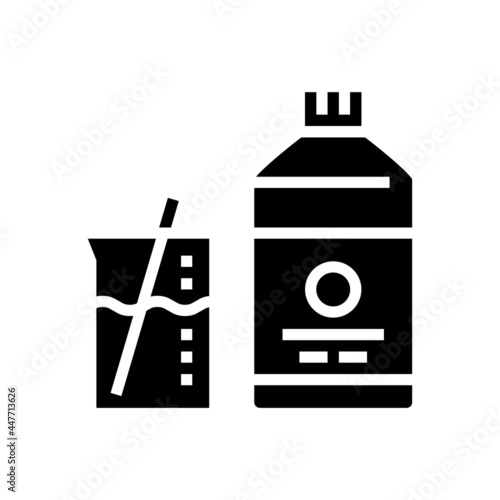 mixing liquid for resin art glyph icon vector. mixing liquid for resin art sign. isolated contour symbol black illustration