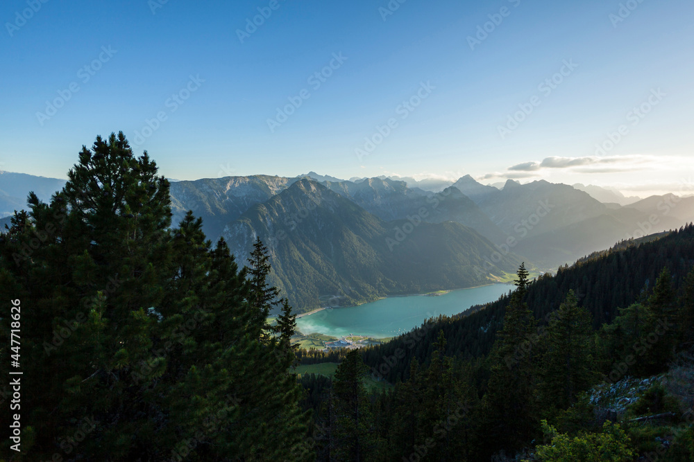 Famous lake Achensee in Tyrol, Austria
