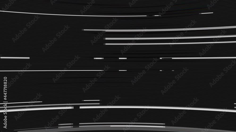 Digital TV Signal Distorted Noise Glitch Overlay Loop Animation Background. TV signal being