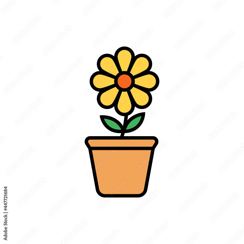 flor. Concepto de naturaleza. Ilustración vectorial flor. Concepto de naturaleza. Ilustración vectorial