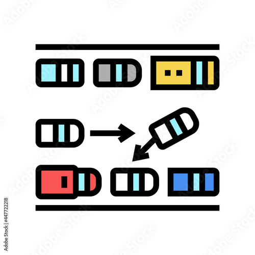 parallel parking color icon vector. parallel parking sign. isolated symbol illustration