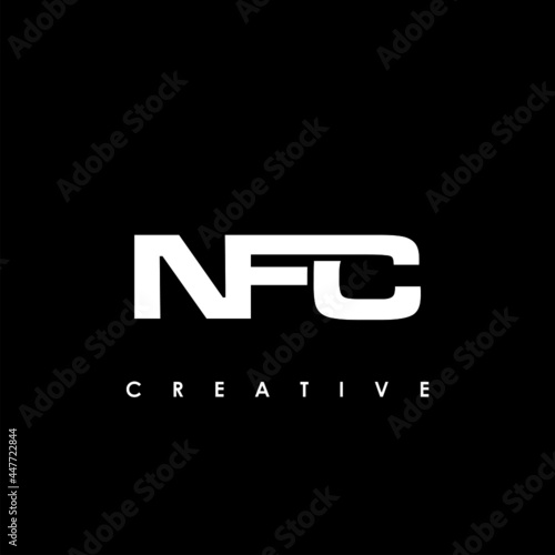 NFC Letter Initial Logo Design Template Vector Illustration