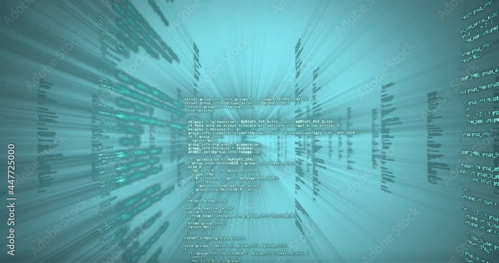 Animation of data processing on interface Animation of data processing on interface