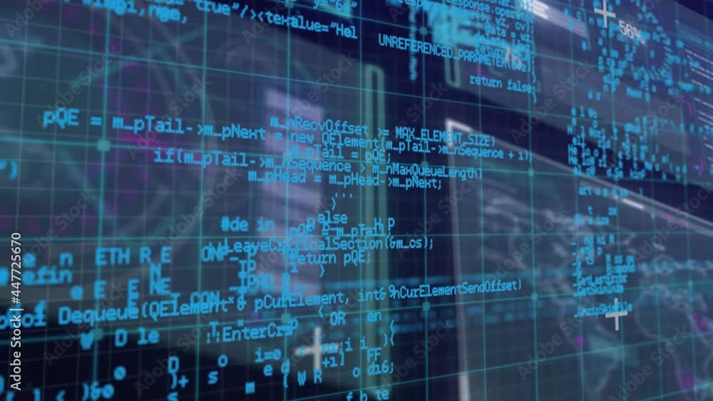 Animation of data processing on interface Animation of data processing on interface