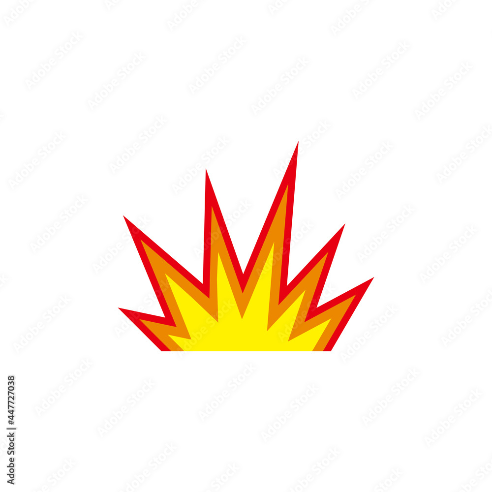 Boom, explosión. Concepto de estadillo. Ilustración vectorial Boom, explosión. Concepto de estadillo. Ilustración vectorial