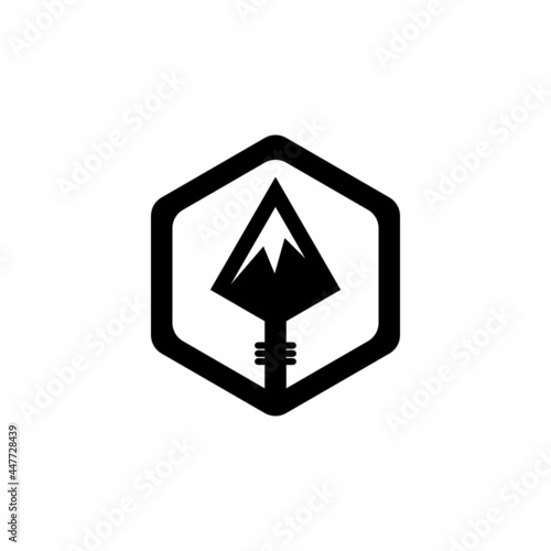Vintage Retro Rustic Arrowhead logo