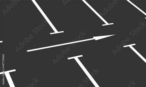 Asphalt surface of the empty parking