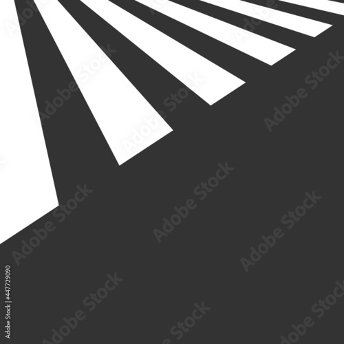 The crosswalk - zebra crossing. Vector