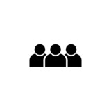 teamwork icon, group icon, vector symbol illustration