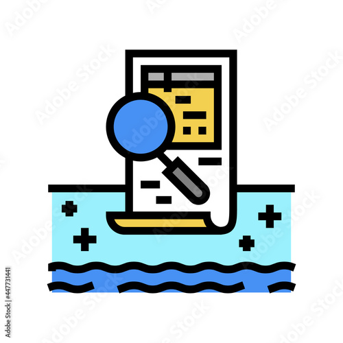pool inspection services color icon vector. pool inspection services sign. isolated symbol illustration
