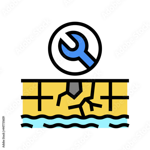 pool repair services color icon vector. pool repair services sign. isolated symbol illustration