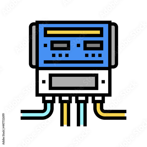 pool equipment monitoring color icon vector. pool equipment monitoring sign. isolated symbol illustration