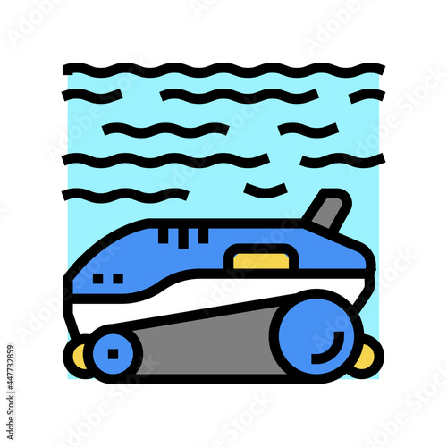 robot cleaner pool color icon vector. robot cleaner pool sign. isolated symbol illustration