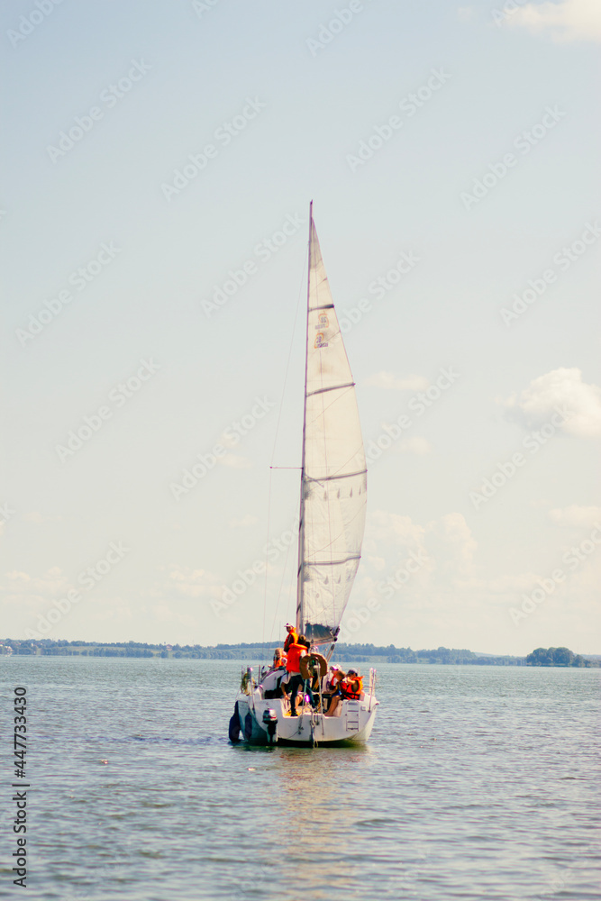 Fototapeta premium boat on the sea
