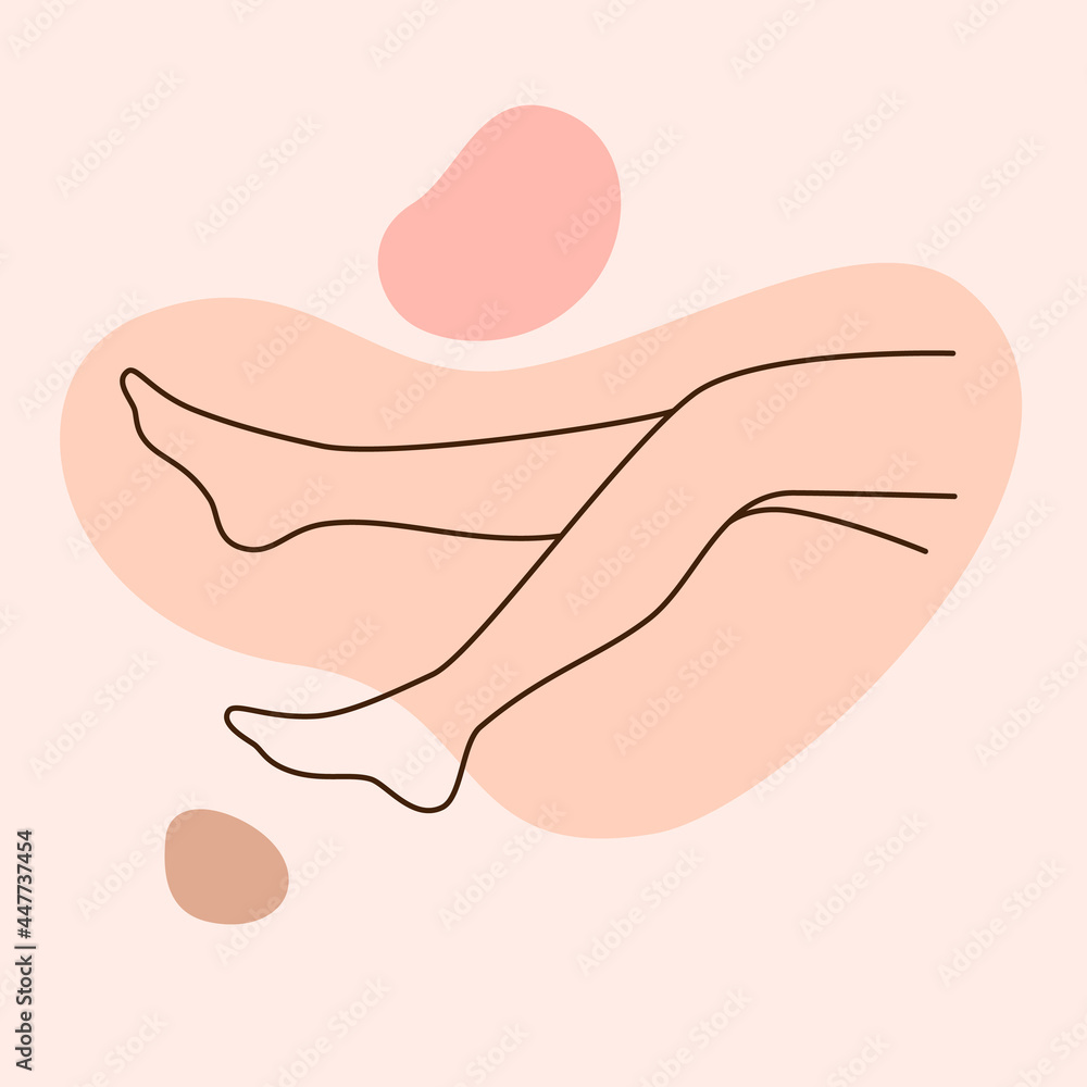 linear color legs sign