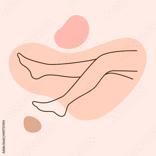 linear color legs sign