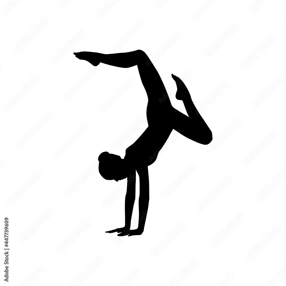 Ballet dancer woman silhouette vector illustration black and white Ballet dancer woman silhouette vector illustration black and white