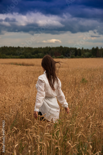 girl in a field