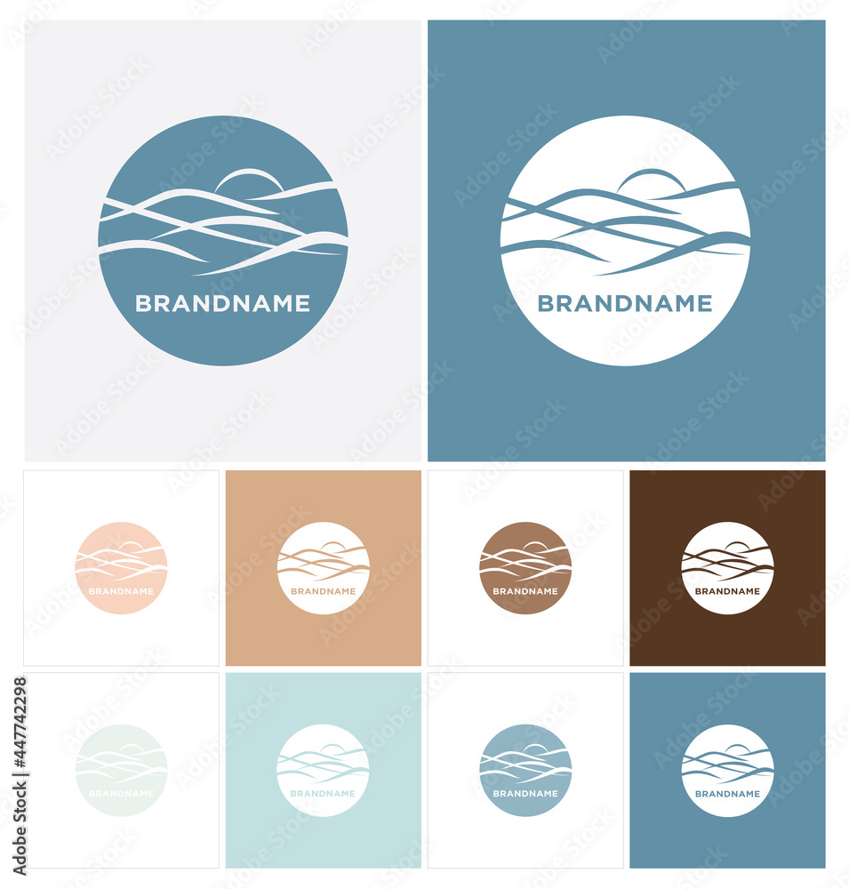 Natural Element Logo with Color Choices