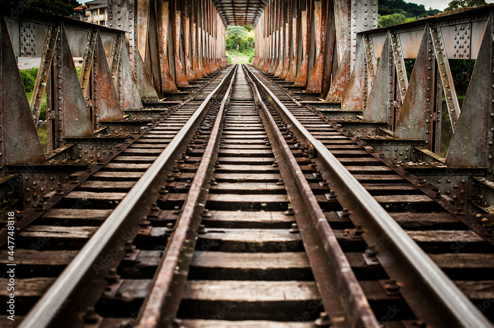 Old railway bridge in Castro, Paraná. Brazil Old railway bridge in Castro, Paraná. Brazil