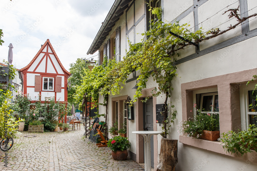 Historische Altstadt von Freinsheim, RheinlandPfalz, Deutschland Stock