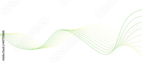 abstract green wave background