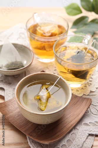 Various kinds of herbal tea