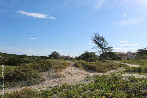 Landscape of Praia das Dunas in Cabo Frio RJ