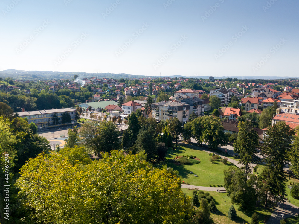 View of the town of Gradacac from the old Gradacac castle