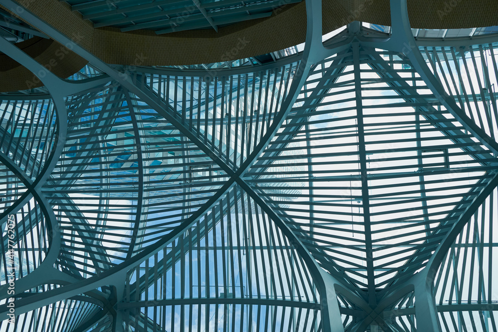 Obraz premium Close-up image of black pepper on a white background, the view above