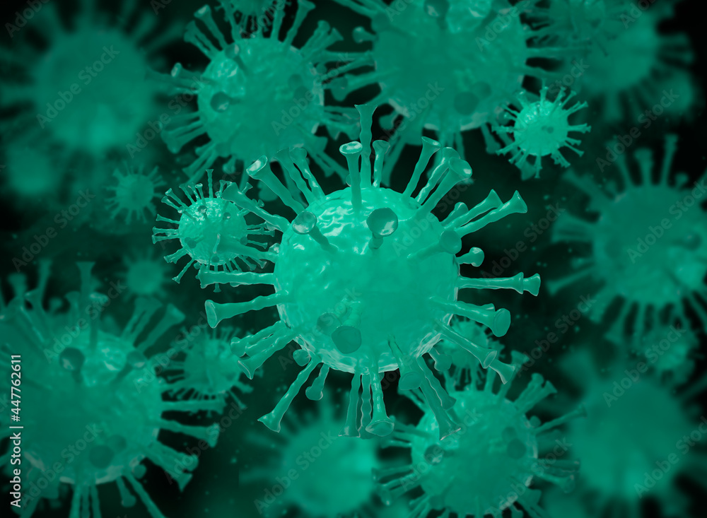 3D Illustration. Microorganisms in human body. 3D Illustration. Microorganisms in human body.
