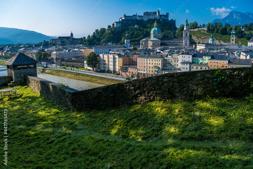 view of the town of salzburg