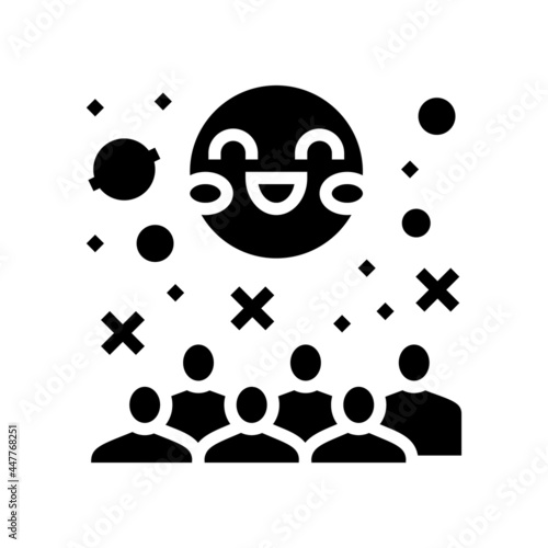 space kids party glyph icon vector. space kids party sign. isolated contour symbol black illustration