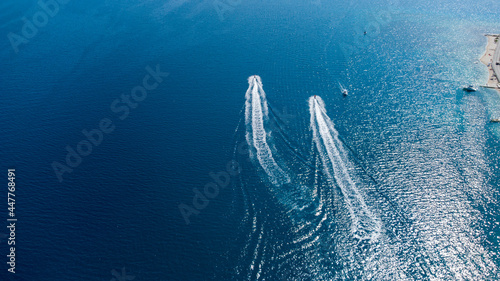 lonely boat in the ocean © Marcin