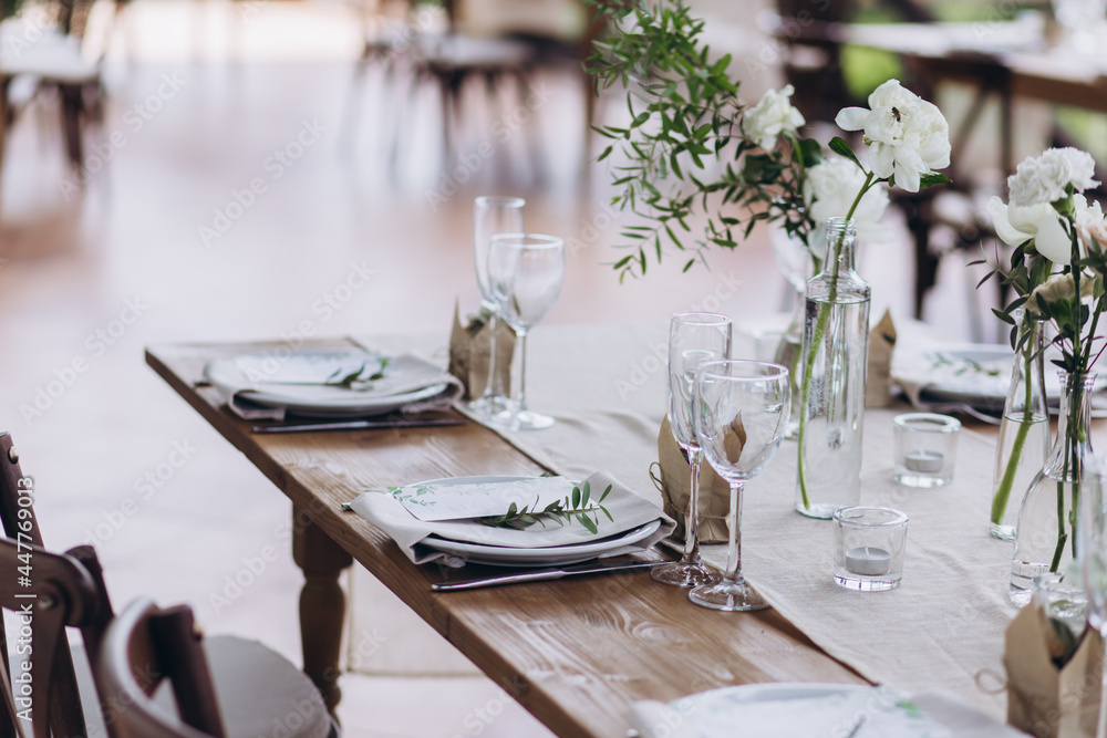 Boho wedding table for a newlywed banquet. Boho wedding table for a newlywed banquet.