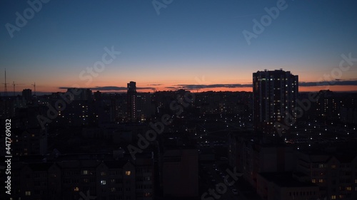 Photography Sunset over the city